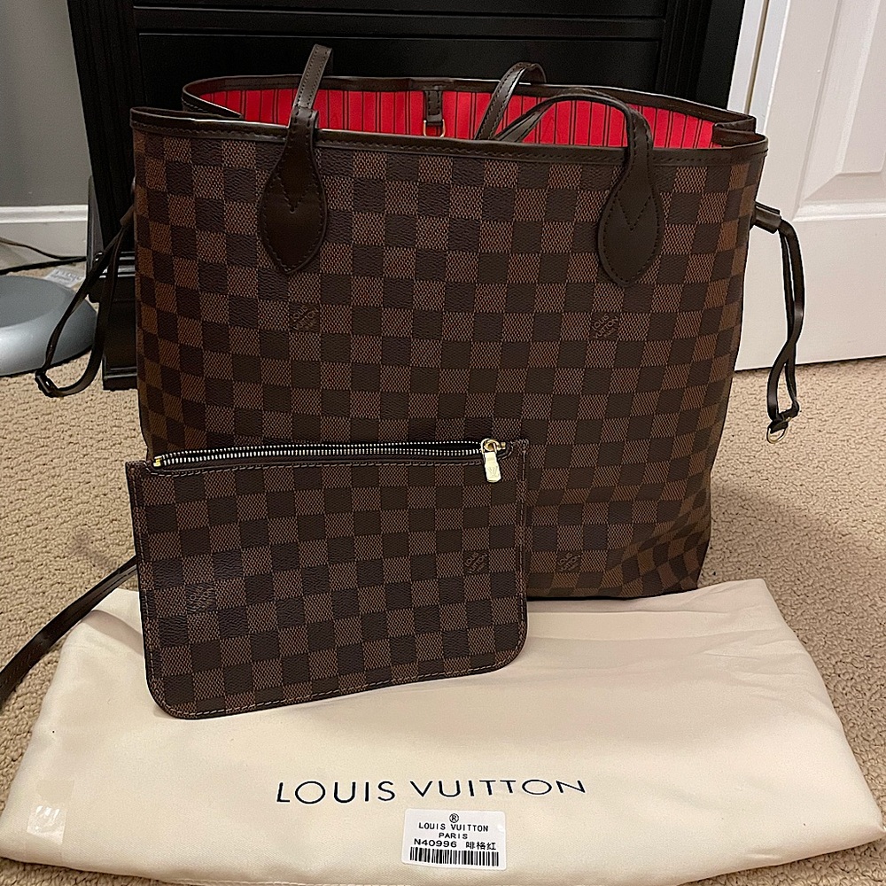 Brown Checkered Bag